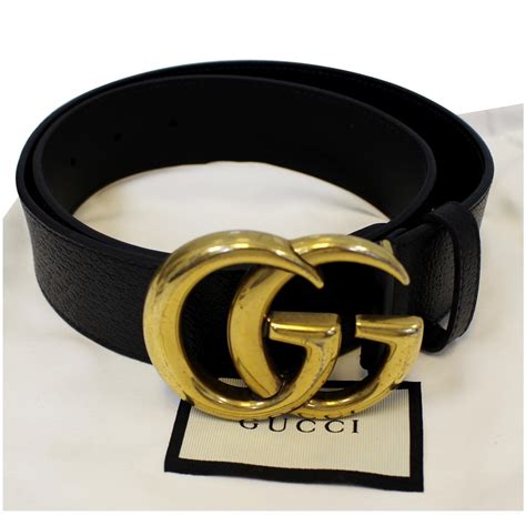 black Gucci belt